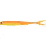 Fox rage gumová nástraha slick finesse super soft uv orange chartreuse - 16 cm