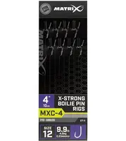 Matrix návazec mxc-4 x-strong boilie pin rigs barbless 10 cm - size 12 0,23 mm