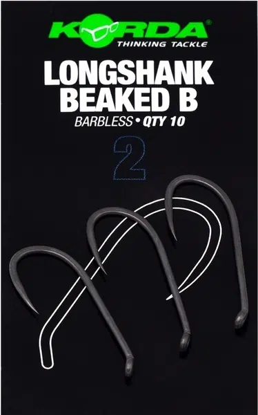 Korda háčky longshank beaked barbless 10 ks - velikost 2