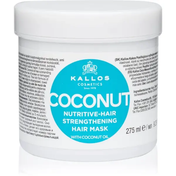 Kallos KJMN Professional Coconut výživná maska pro oslabené vlasy 1000 ml