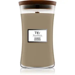 Woodwick Cashmere vonná svíčka s dřevěným knotem 609.5 g