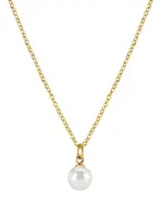 Troli Elegantní pozlacený náhrdelník s perličkou VJMS002NR