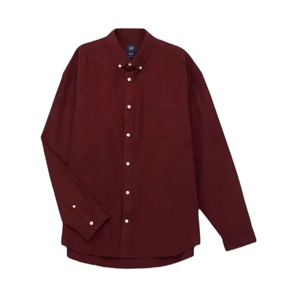 GAP OXFORD Pánska košeľa, vínová, veľkosť