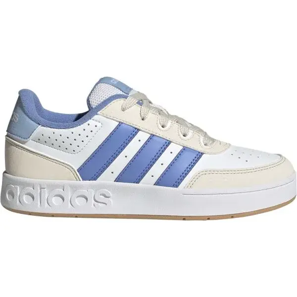 adidas BREAKBASE J Detská voľnočasová obuv, biela, veľkosť 39 1/3