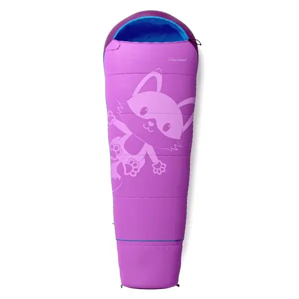 Crossroad FLEXY Juniorský spací vak, fialová, veľkosť 170 cm - pravý zips