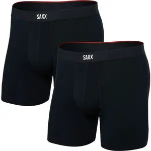 SAXX VIBE XTRA SOFT COMFORT 2PK Pohodlné boxerky, čierna, veľkosť