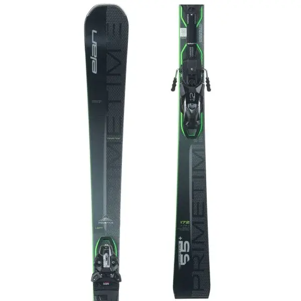 Elan PRIMETIME 55+ CS FX + EMX12.0 Zjazdové lyže, čierna, veľkosť