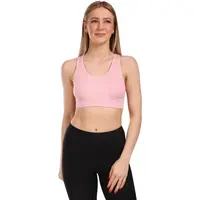 KILPI WINIE Dámska bezšvová športová podprsenka, lososová, veľkosť