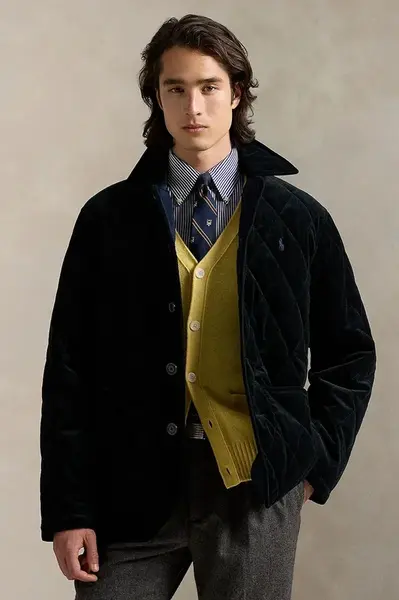 Bavlněná bunda Polo Ralph Lauren tmavomodrá barva, přechodná, 710968127