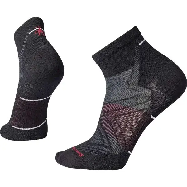 Smartwool RUN ZERO CUSHION ANKLE SOCKS Pánske športové ponožky, čierna, veľkosť