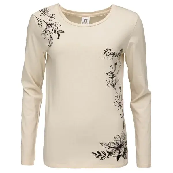 Russell Athletic SANDI Dámske tričko, béžová, veľkosť