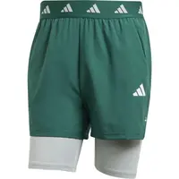adidas GYM+ 2IN1 SHORT Pánske športové kraťasy, zelená, veľkosť XXL