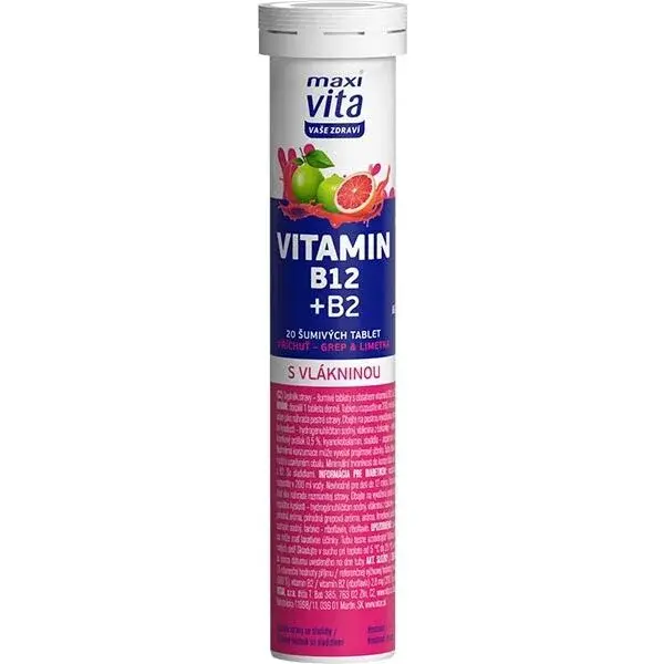 VITAR MAXI VITA VITAMÍN B12+B2 20 EFF. TBL. Výživový doplnok, , veľkosť
