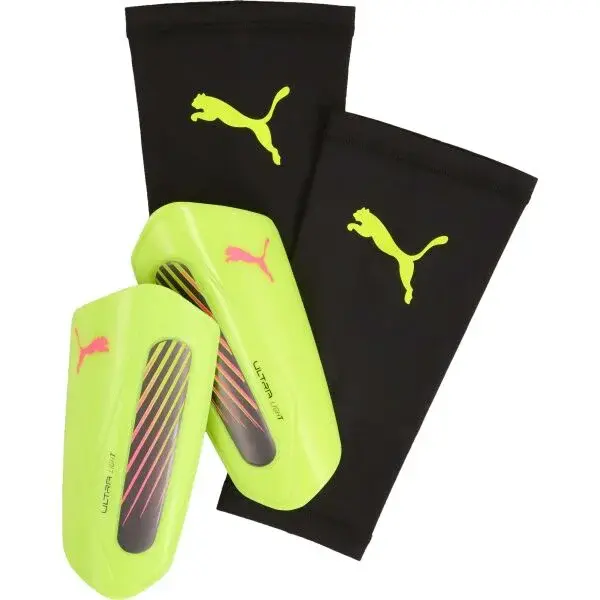 Puma ULTRA LIGHT SLEEVE Futbalové chrániče, žltá, veľkosť