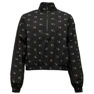 Nike NSW AIR AOP MOD CROP WVN QZ Dámska bunda, čierna, veľkosť