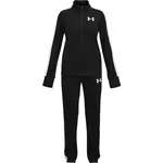 Under Armour EM KNIT TRACK SUIT Dievčenská športová súprava, čierna, veľkosť M