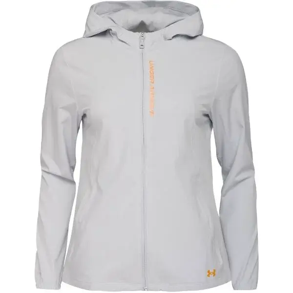 Under Armour OUTRUN THE STORM Dámska bežecká bunda, sivá, veľkosť M