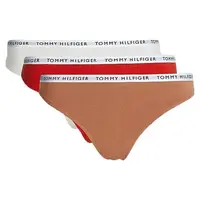 Tommy Hilfiger 3P THONG Dámske tangá, biela, veľkosť