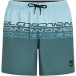 O'Neill CALI STRIPE 16'' Pánske plavecké šortky, tmavo zelená, veľkosť