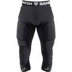 GAMEPATCH PADDED 3/4 TIGHTS WITH FULL PROTECTION Kompresné unisex legíny, čierna, veľkosť