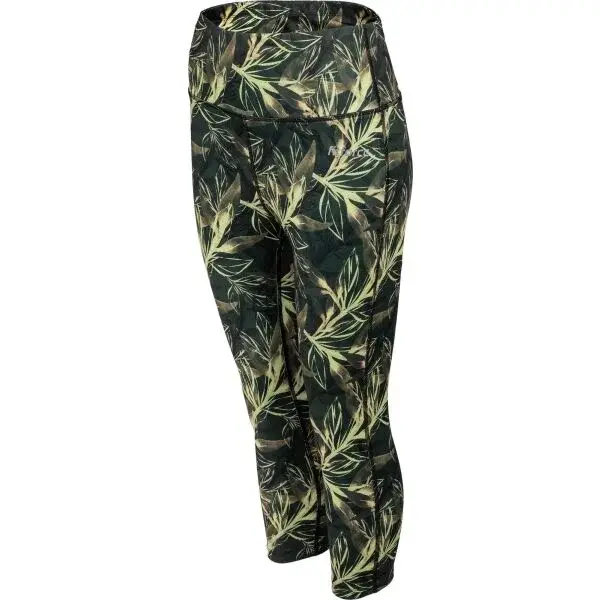 Fitforce JAKI Dámske 3/4 fitness legíny, zelená, veľkosť