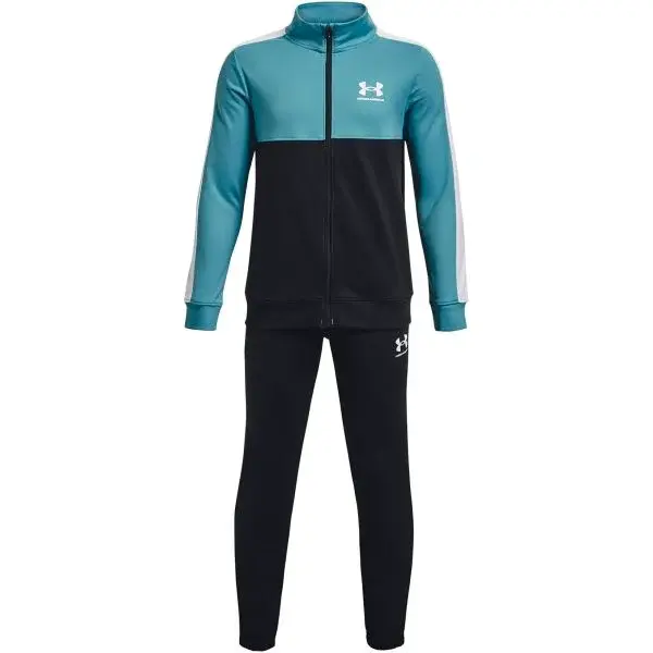 Under Armour CB KNIT TRACK SUIT Chlapčenská  športová súprava, čierna, veľkosť XL