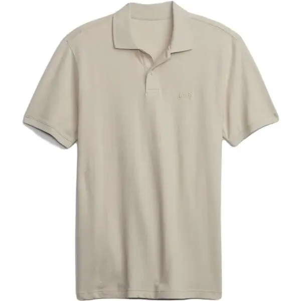 GAP LOGO Pánske tričko polo, béžová, veľkosť