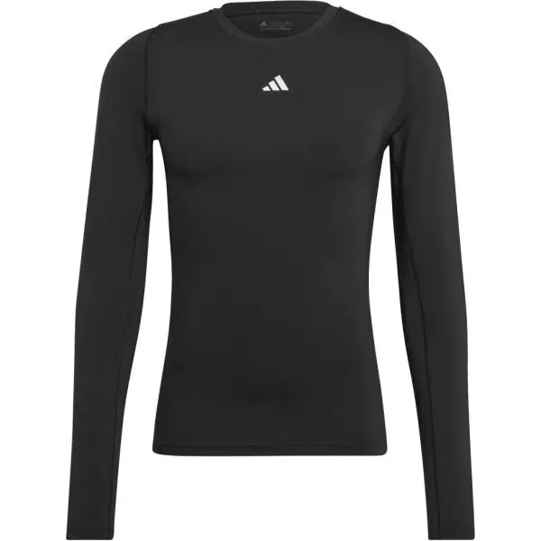 adidas TECHFIT LONG SLEEVE TEE Pánske tričko, čierna, veľkosť