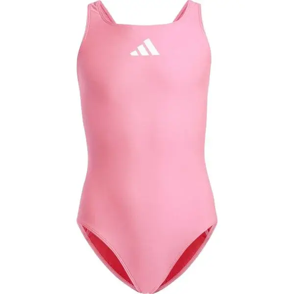 adidas 3 BARS SOL ST Y Dievčenské plavky, ružová, veľkosť