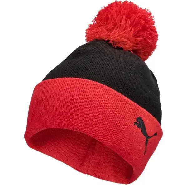 Puma AC MILAN ESSENTIALS POM POM BEANIE Zimná čiapka, čierna, veľkosť ADULT
