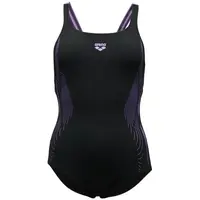 Arena PRO BACK GRAPHIC LB Dámske jednodielne  plavky, čierna, veľkosť