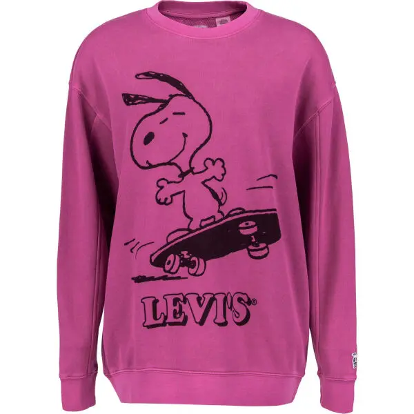 Levi's&reg; UNBASIC CREW SWEATSHIRT Dámska mikina, ružová, veľkosť