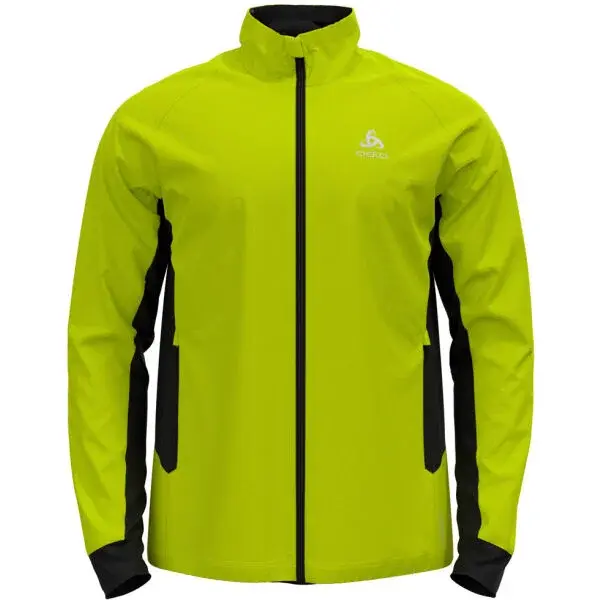 Odlo BRENSHOLMEN Pánska bunda na bežky, reflexný neón, veľkosť