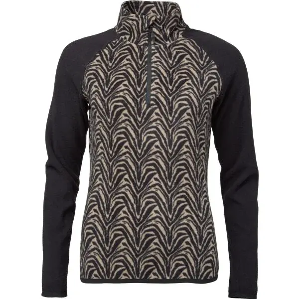 Willard SAHILA Dámska flísová mikina, čierna, veľkosť XXL