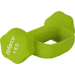 Fitforce FJDBN-1KG Jednoručná činka, zelená, veľkosť 1 KG