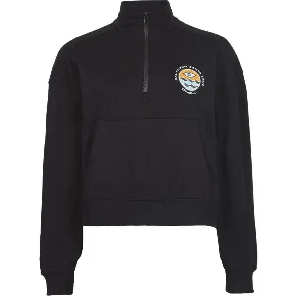 O'Neill COVE 1/2 ZIP SWEAT Dámska mikina, čierna, veľkosť