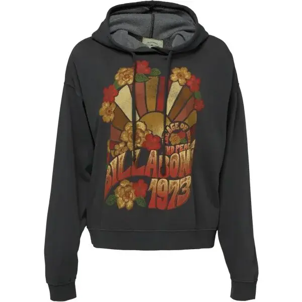 Billabong KEEP RIDIN Dámska mikina, tmavo sivá, veľkosť