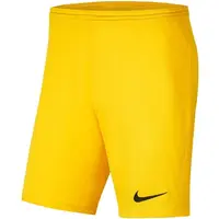 Nike DRI-FIT PARK 3 JR TQO Chlapčenské futbalové šortky, žltá, veľkosť
