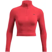 Under Armour VANISH SEAMLESS 1/4 ZIP Dámske tričko, červená, veľkosť