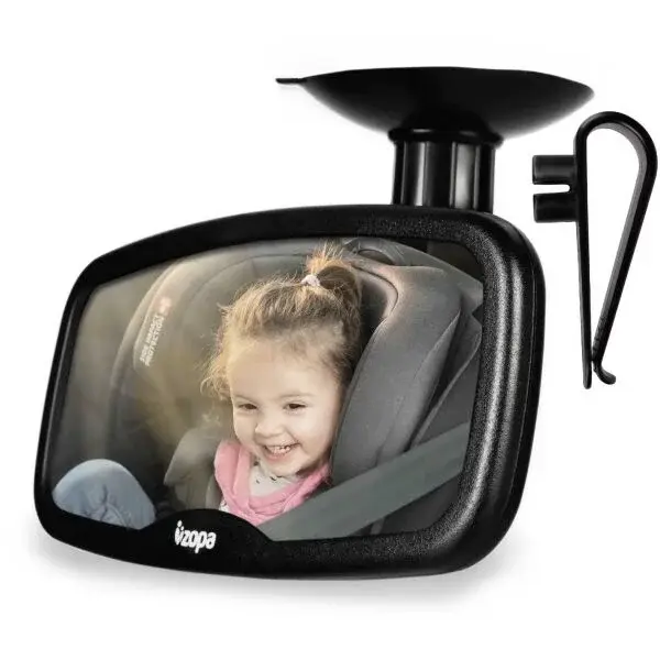 ZOPA SMALL MIRROR Malé spätné zrkadlo, čierna, veľkosť