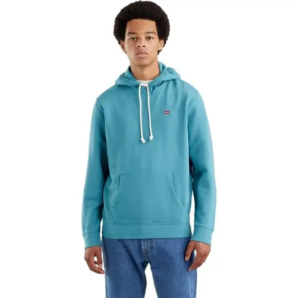 Levi's&reg; NEW ORIGINAL HOODIE CORE Pánska mikina, tyrkysová, veľkosť