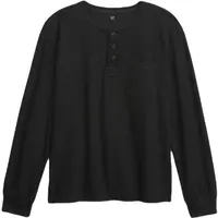 GAP LS VINTAGE HENLEY Chlapčenské tričko, čierna, veľkosť