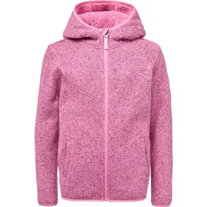 Lewro ZAN Dievčenská flísová mikina svetrového vzhľadu, ružová, veľkosť 152-158