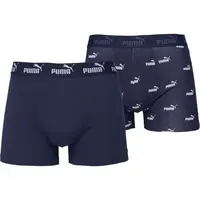 Puma ELEMENTS MEN BOLD LOGO BOXERS 2P Pánske boxerky, tmavo modrá, veľkosť