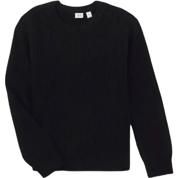 GAP CASHSOFT CREW Chlapčenský sveter, čierna, veľkosť