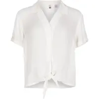 O'Neill CALI WOVEN SHIRT Dámska košeľa s krátkym rukávom, biela, veľkosť