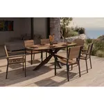 Ambia Garden ZAHRADNÍ STŮL, kov, plast, 201/75/100 cm