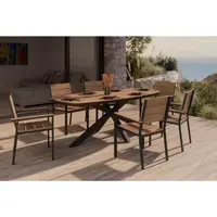 Ambia Garden ZAHRADNÍ STŮL, kov, plast, 201/75/100 cm