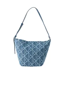 Calvin Klein Kabelka na rameno  modrá denim / biela