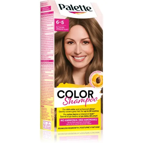 Schwarzkopf Palette Color Shampoo tónovací šampón odtieň 6-5 Nut Blond 50 ml